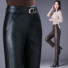 专柜秋冬真皮女皮裤2025年韩版高腰绵羊皮时尚修身显瘦铅笔裤批发
