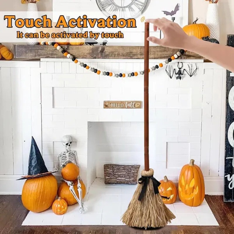 跨境新品Floating Witch's Broom –Haunted Dancing Broom|undefined