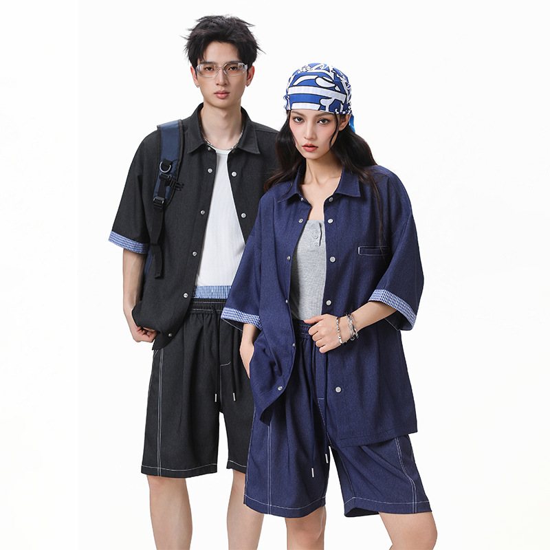 Acu Men's Clothing | Plaid Color-Block Short-Sleeve Shirt for Men, 2026 Summer New Arrivals, Patchwork Drape Loose Casual Jacket for Men. Acu Men's Clothing | Plaid Color-Block Short-Sleeve Shirt for Men, 2026 Summer New Arrivals, Patchwork Drape Loose Casual Jacket for Men.