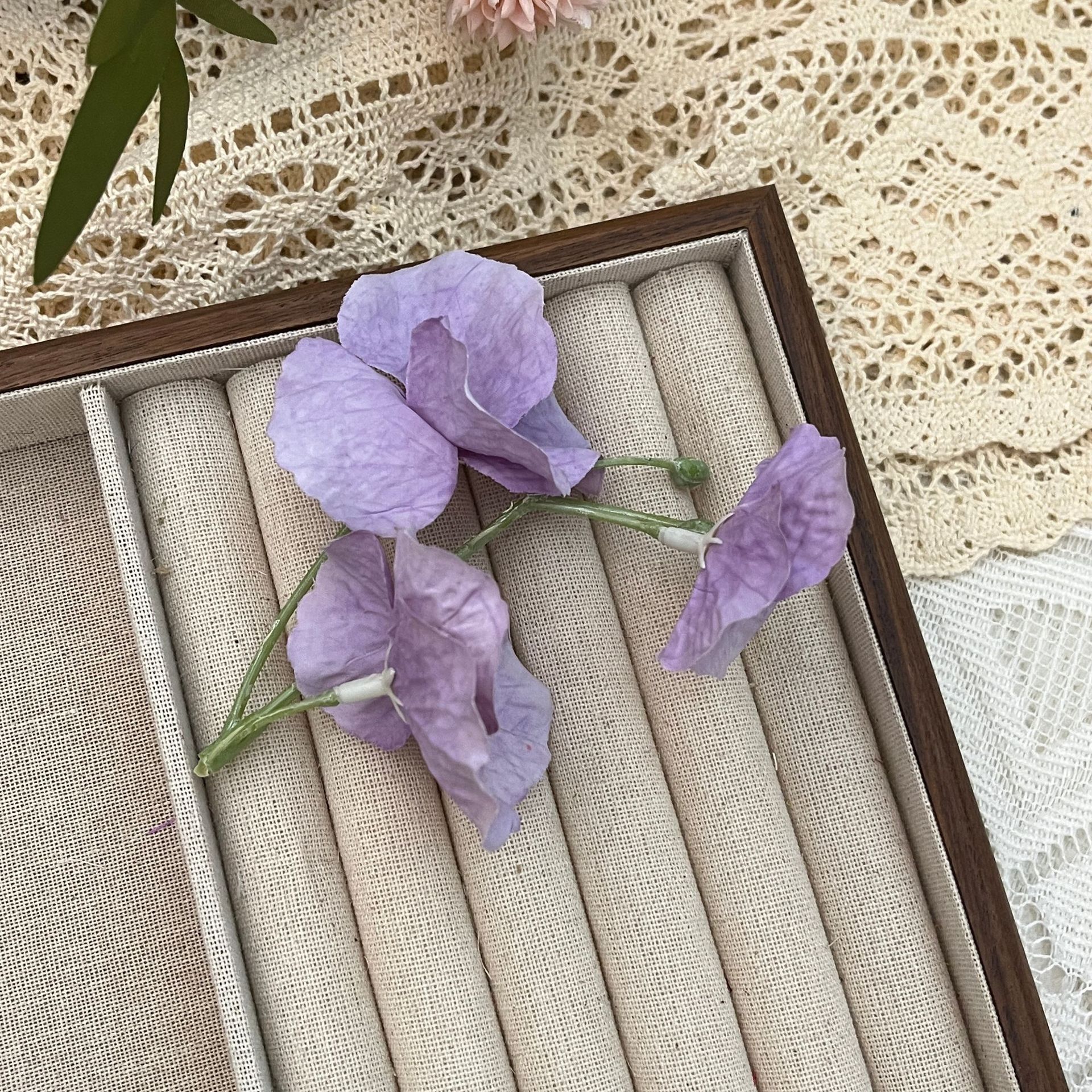 Flower, Butterfly Pattern Cute Flower Butterfly Cloth Jewelry Accessories 1 Piece