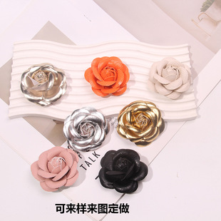 6CM��껨PUƤ�|ɽ�軨���耳��Ȧ���������Ь���l��b���