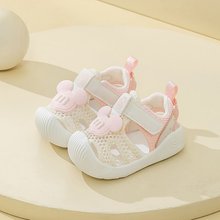 布拉米勒夏季新款儿童凉鞋女学步鞋防撞包头凉鞋网面婴儿鞋男批发