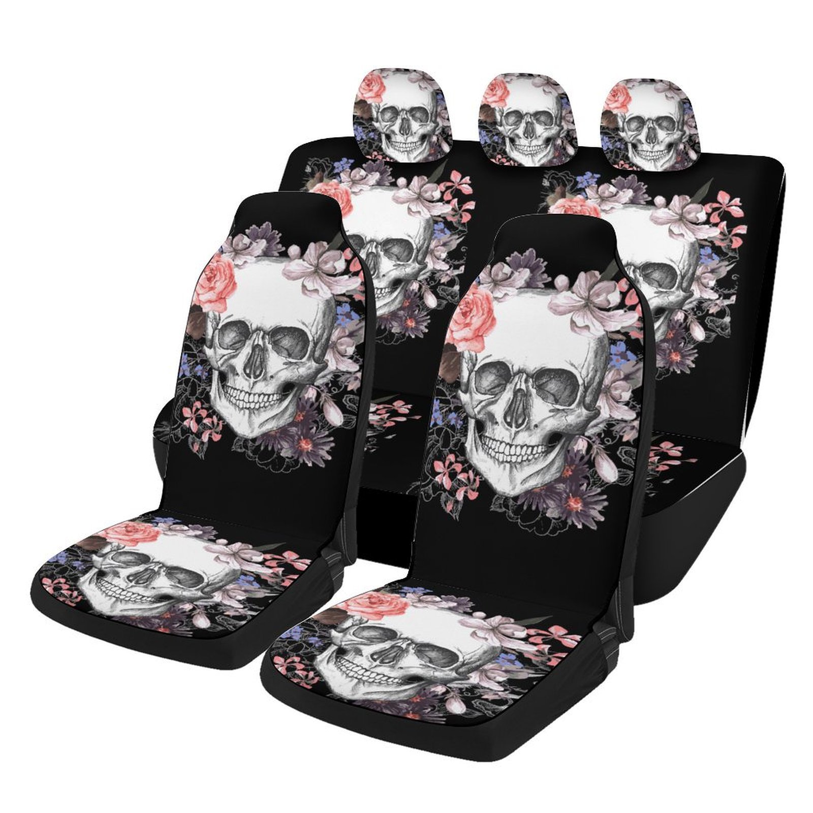 Cover Four: Universal Universal seat cover - skull-grey