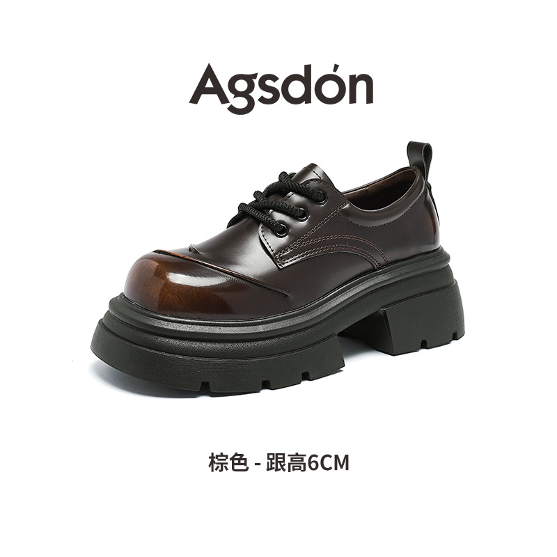 Zapatos de Lefour de Deng Xiaoping 2026 nuevos zapatos de algodón casuales de estilo británico de primavera con suela gruesa
