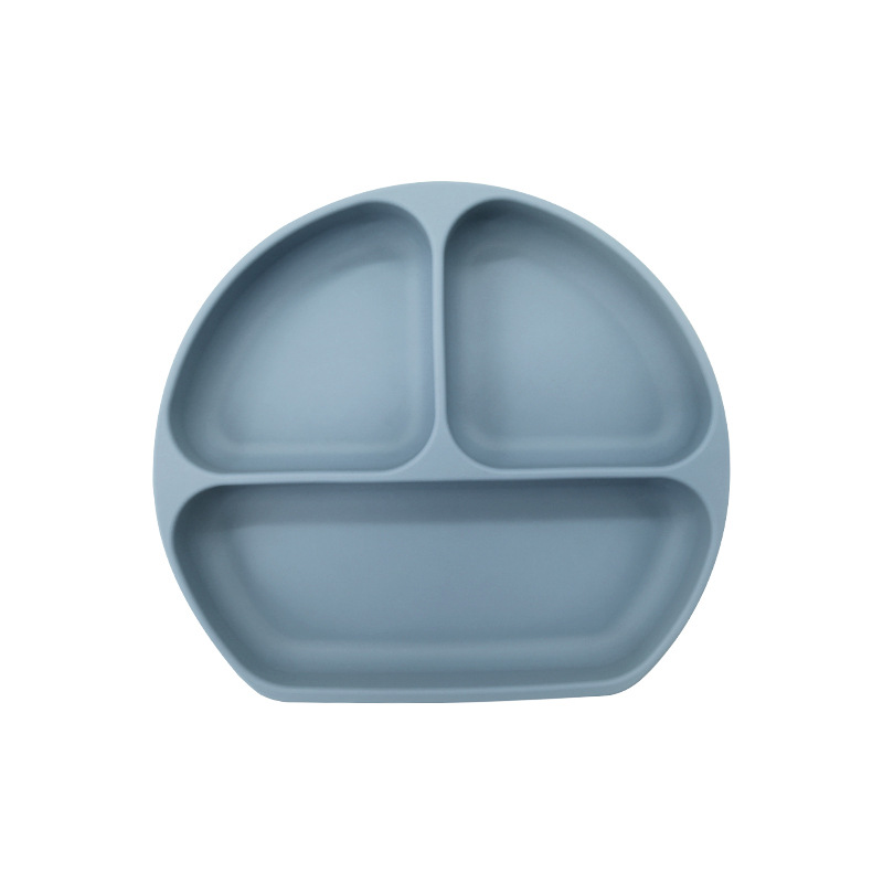 Plato de silicona sonriente para bebés Plato de alimentación infantil Plato de alimentación infantil Plato de alimentación con ventura
