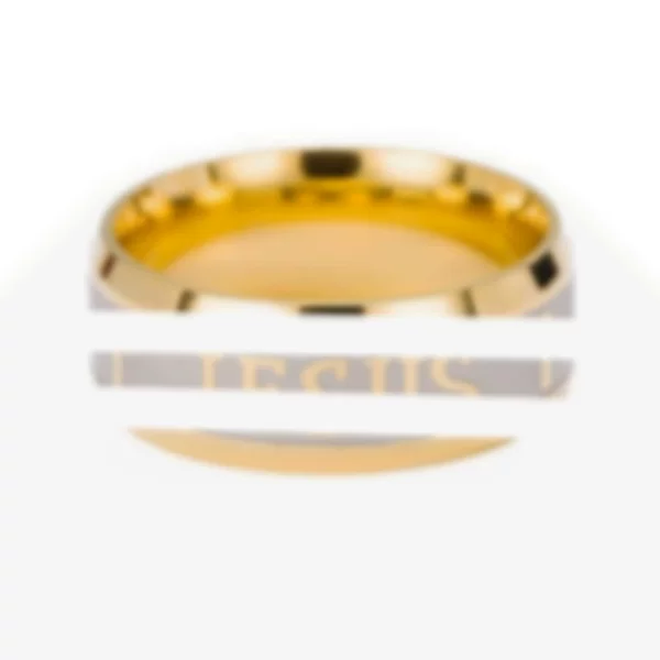 European and American Cross-Border English Letter Titanium Steel Ring Fashion Cross Stainless Steel Ring Holiday Gift Hand Jewelry