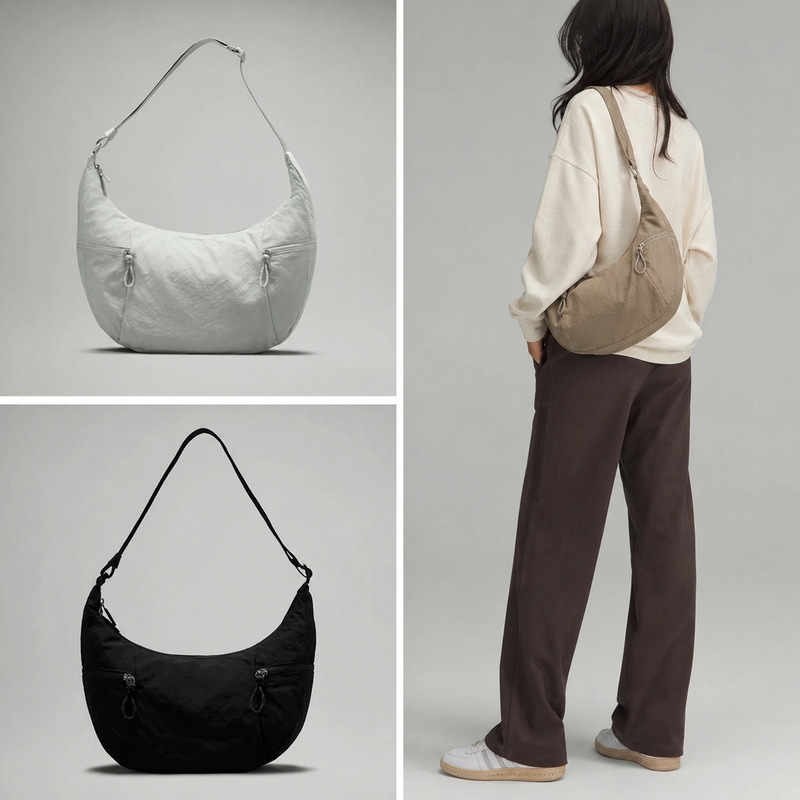 Lu Lu Dumpling Bag 6L/13L Croissant Bag Single Shoulder Crossbody Handbag Unisex Bag Fitness Versatile Large Capacity Yoga Bag Lu Lu Dumpling Bag 6L/13L Croissant Bag Single Shoulder Crossbody Handbag Unisex Bag Fitness Versatile Large Capacity Yoga Bag