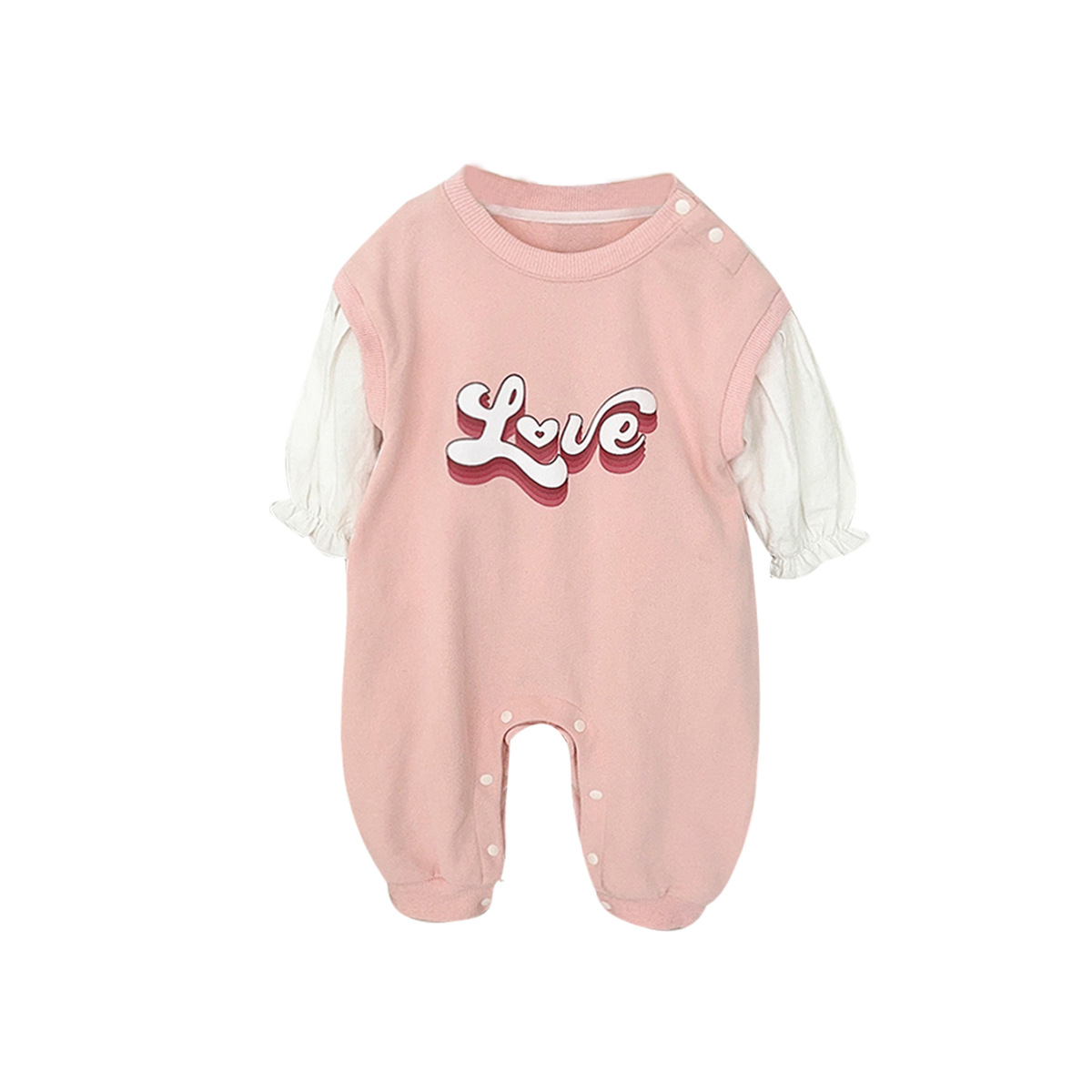 2025 primavera niña bebé manga abullonada mono super lindo luna llena princesa mamela bebé cien días ropa de primavera