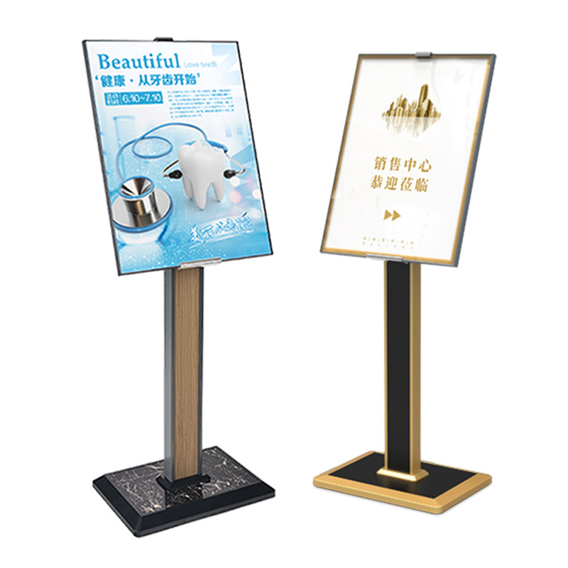 海报立牌展示架A2户外防风广告牌餐厅展示架展架立式落地式宣传牌