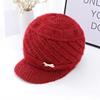 Winter fashionable knitted keep warm woolen scarf, hat for mother, Korean style