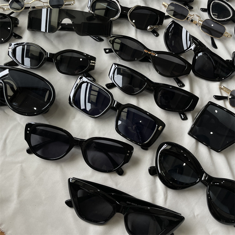 Basic Black Sunglasses Collection Sunshade Face Small Large Frame European and American Sexys Sunglasses Cat Eye Sunscreen Glasses for Women Basic Black Sunglasses Collection Sunshade Face Small Large Frame European and American Sexys Sunglasses Cat Eye Sunscreen Glasses for Women