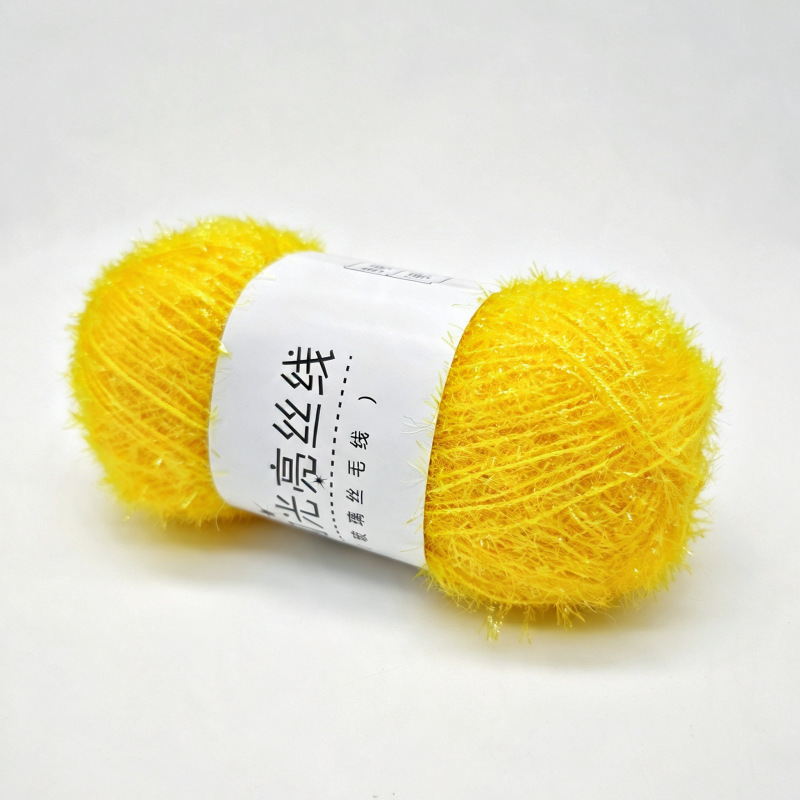 Hilo Brillante para Tejido a Mano de Poliéster para Crochet y DIY image 58
