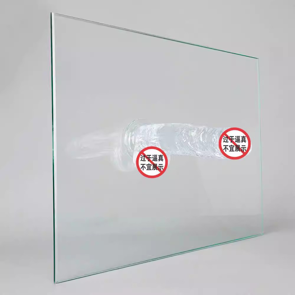 Transparent Crystal-Effect Dildo with Egg Texture, TPE, 14 cm — detail image 2