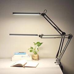 研究目の保護読書デスクランプ LED 折りたたみコンピュータ照明 USB ロングアームデスクトップクリップランプロシアホット販売