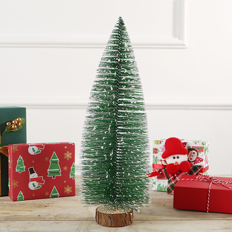 Pin de Navidad mini árbol decoración de escritorio decoración de escena decoración pequeña simulación doméstica para niños estilo nórdico
