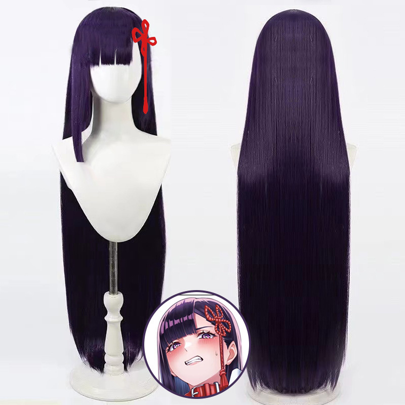 Mufei Mountain City Love cos Wig Japanese Anime Magic City Slave Yamashiro Ren dark purple Long