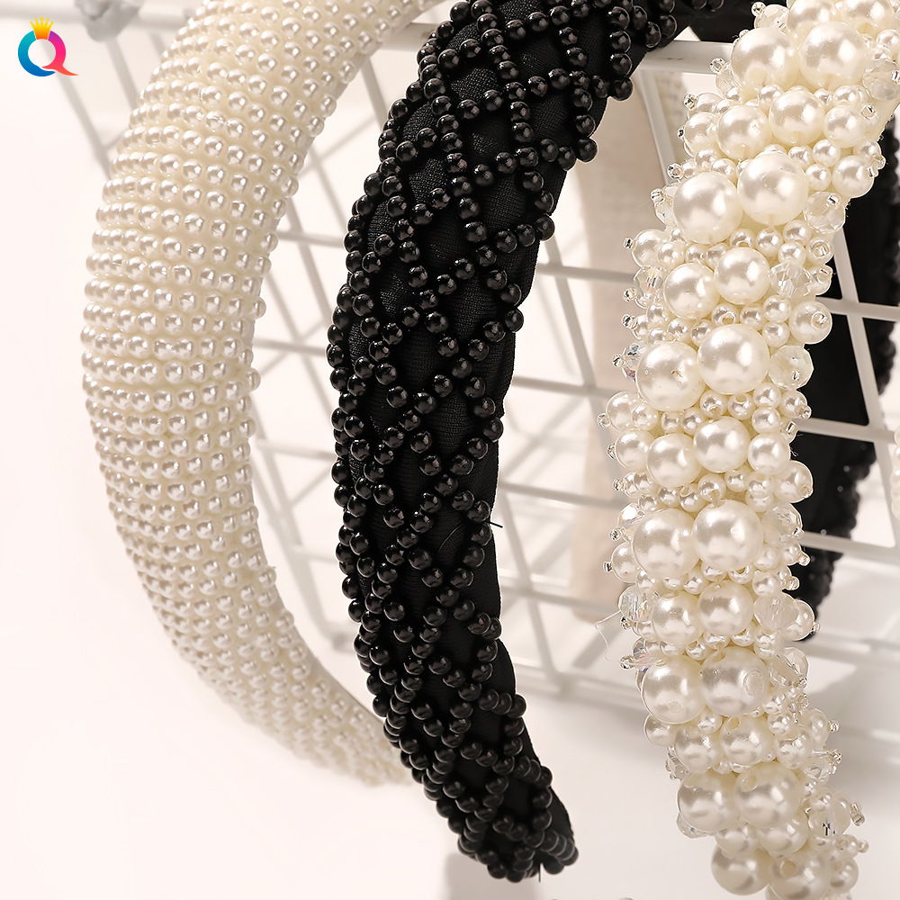 180g Weight Headwear Hair Accessories Type 1 Piece Quantity Street Occasion Artificial Pearl Material Geometric Pattern Women'S Gender Plating Design Fashion Style Fashion Geometric Artificial Pearl Plating Headwear 1 Piece 1