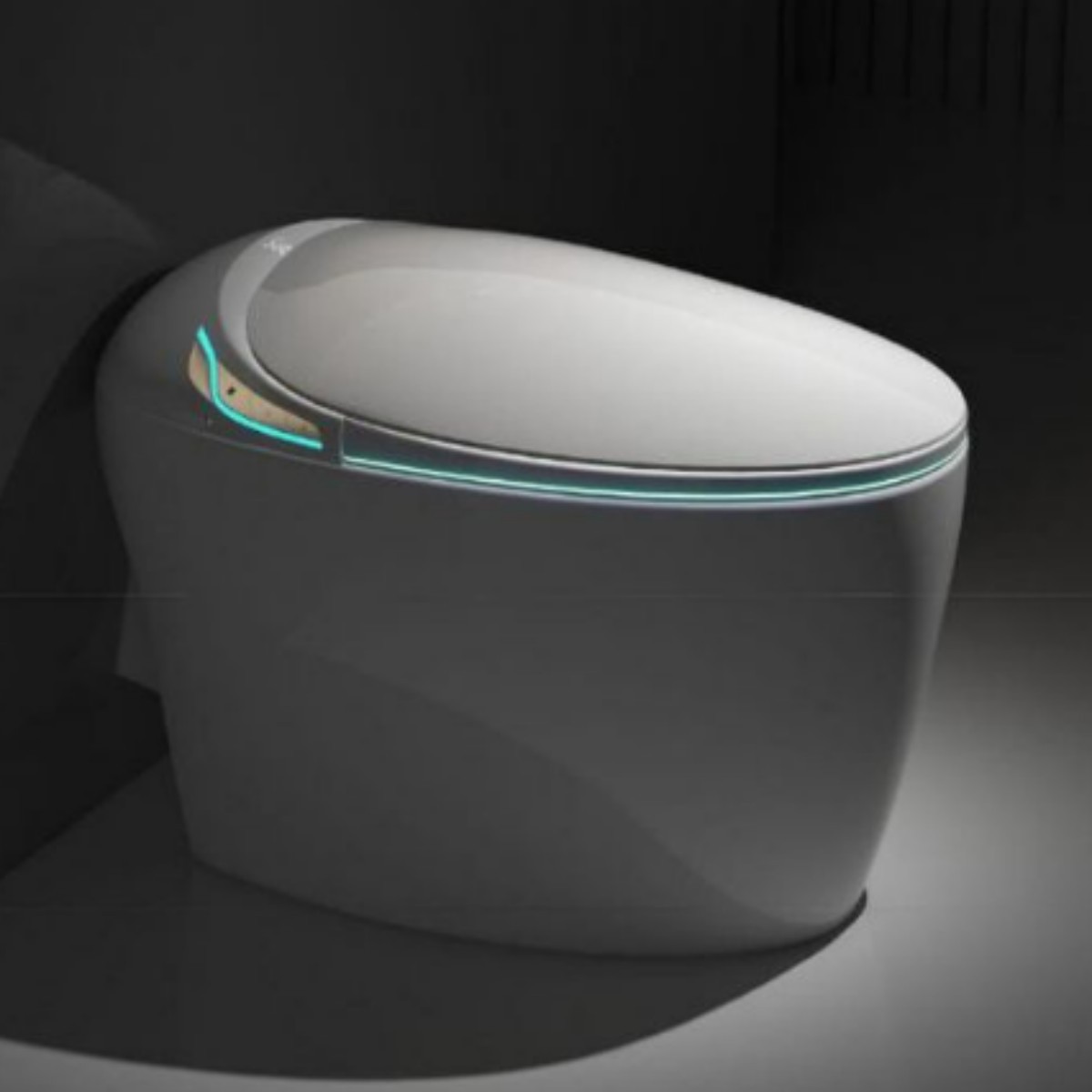 fábrica de exportación de comercio exterior sifón aterrizaje inodoro inteligente integral calentamiento instantáneo totalmente automático sin restricción de presión de agua esterilización