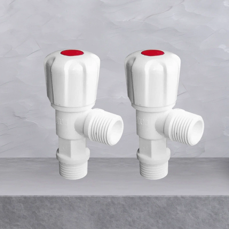 Совместные Пластиковые 4 точки ПВХ пластик треугольный клапан шестиугольная Ручка быстро открыть Туалет Универсальный утолщенный пластик Сферический угловой клапан