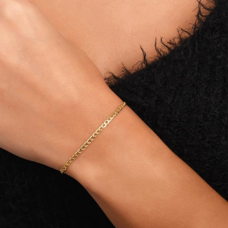 316 Stainless Steel Material 316 Stainless Steel Solid Color Simple Style Bracelets For Unisex