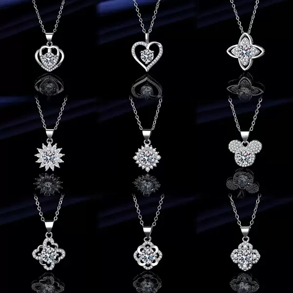 Douyin Live Streaming Pt950 Platinum Double Swan Necklace Unique Pendant Women's Clavicle Chain Gift for Girlfriend 2026 New Model