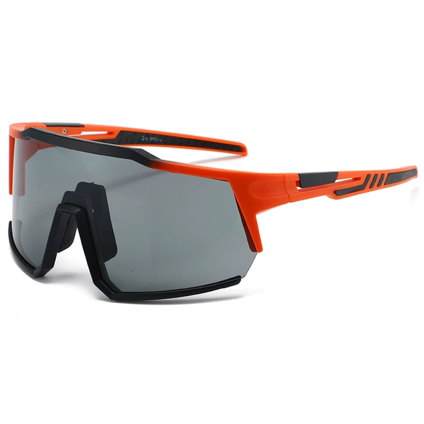 Black orange on top, black frame on bottom, black and gray slices