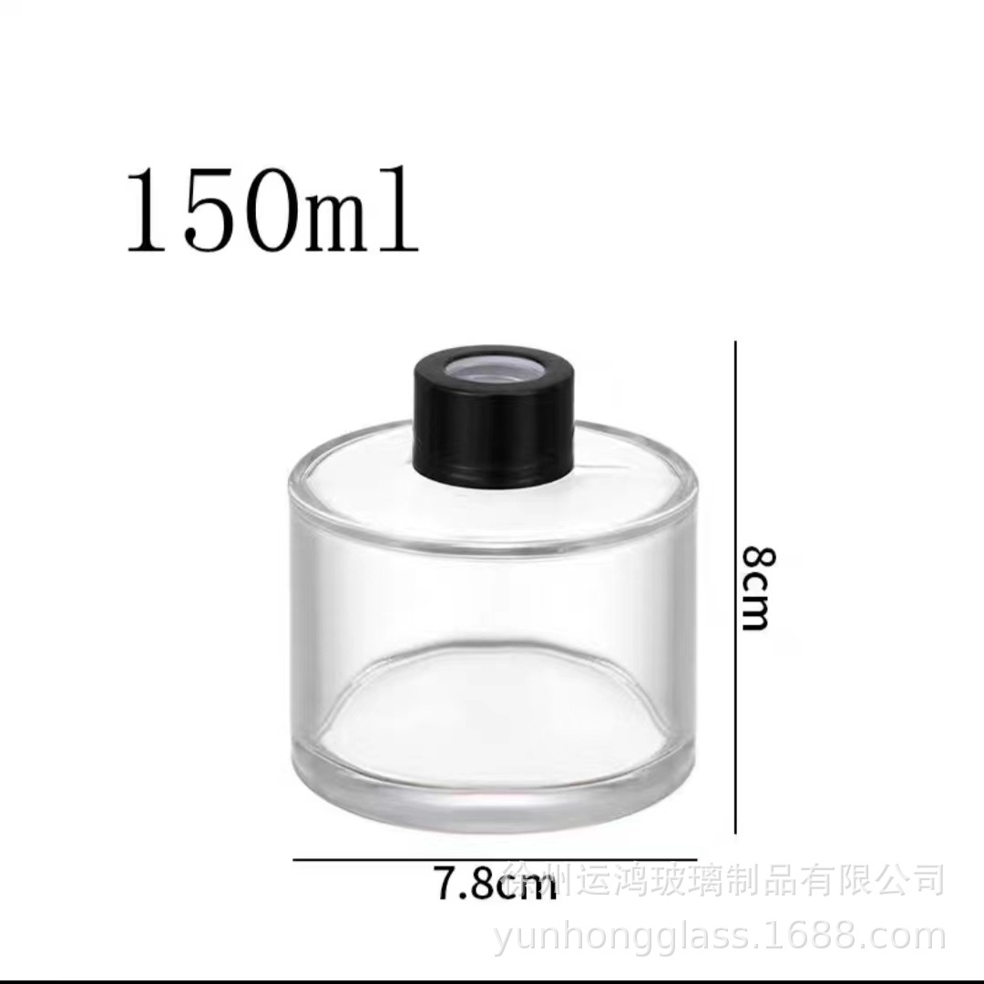 En stock botella de aromaterapia botella vacía taza de cera color botella cilíndrica color de ratán fragancia esmerilada botella vacía botella de perfume sin fuego
