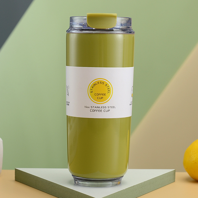 Taza térmica portátil de acero inoxidable, gran capacidad, diseño unisex, a prueba de frío, ideal como regalo