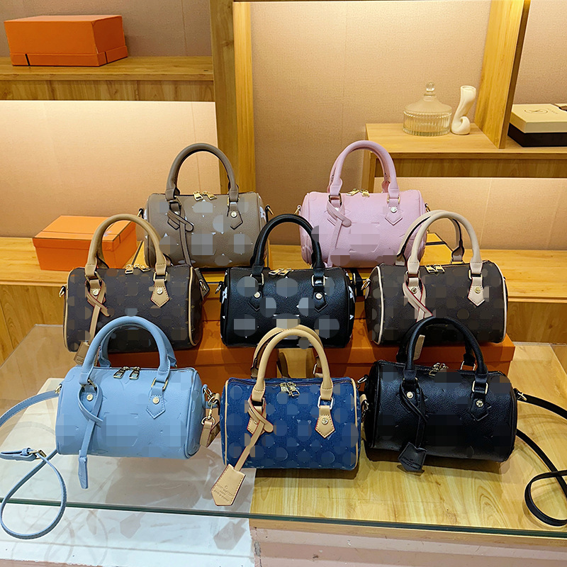 【With Gift Box】High-Value Vintage Handbag Boston Bag Versatile Trendy Shoulder Crossbody Bag Cross-Border Pillow Bag