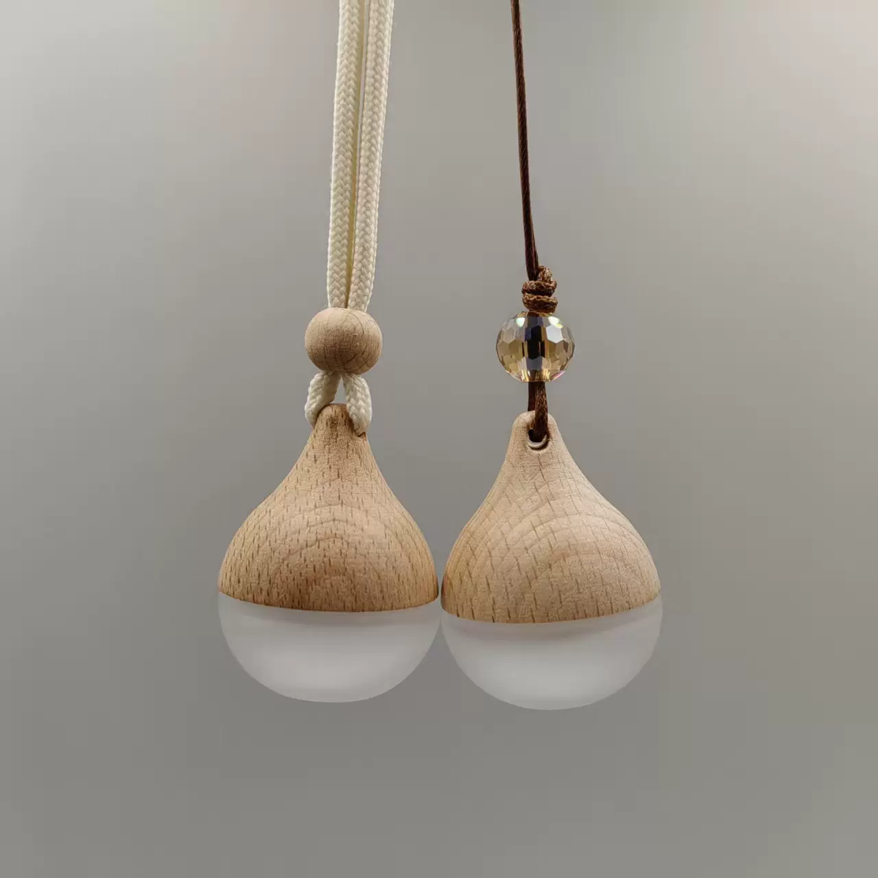 6ml车载香薰挂件创意水滴蒙砂空瓶迷你车载香水香薰扩香木香薰瓶