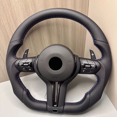 Cross-border applicable BMW E/F Steering wheel - flat-bottom-black-frame-m3-assembly