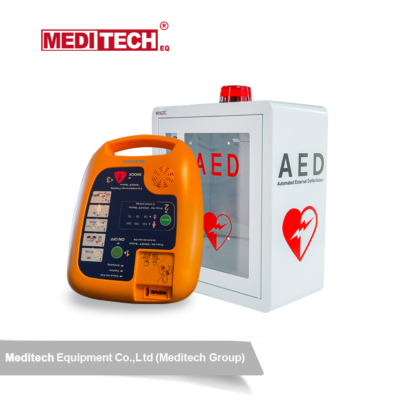 AED外箱心脏除颤器挂壁箱除颤仪存储AED防盗柜带警报闪光灯