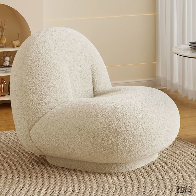 Trendy Instagram-Style Lambswool Snow Pear Chair, Simple Home-Use Single Leisure Lazy Cloud Sofa for Plus-Size Individuals Trendy Instagram-Style Lambswool Snow Pear Chair, Simple Home-Use Single Leisure Lazy Cloud Sofa for Plus-Size Individuals