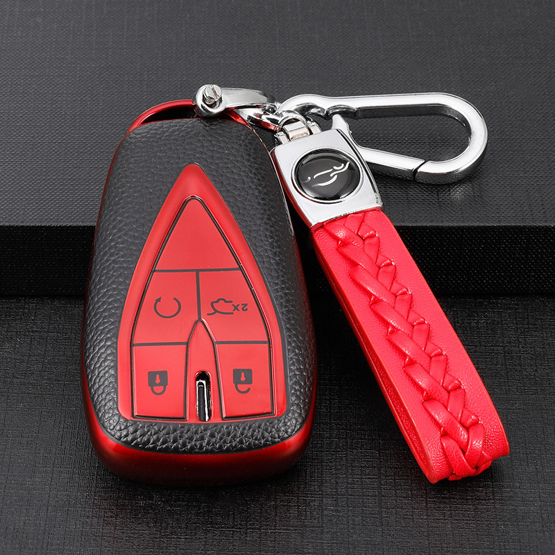 Adecuado para Chang'an Auchan X5 clave caso Auchan X7/x7EV coche clave caso hebilla de control remoto de protección Shell