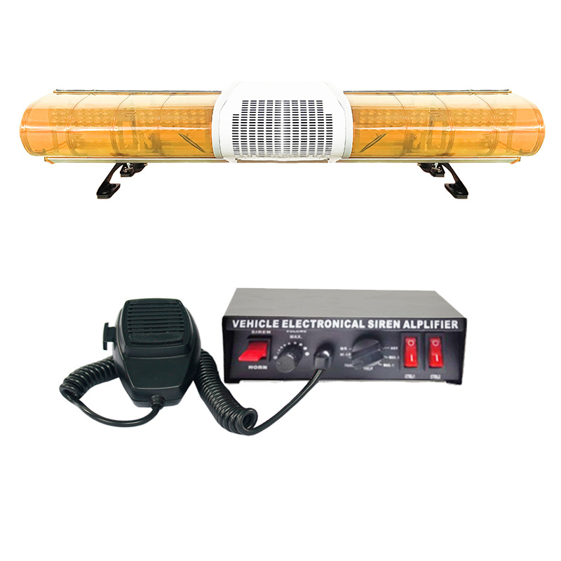 High-power LED roof warning light strobe light 1.2m 1003H strobe light + speaker + siren JH300E