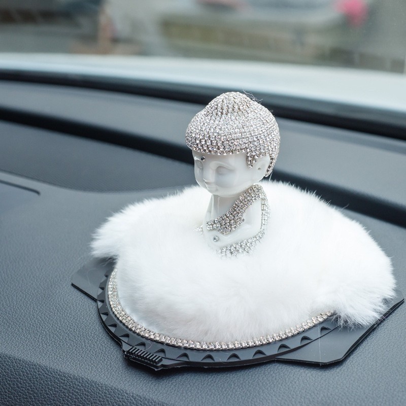 Adornos de coche con incrustaciones de diamantes Asiento de perfume de coche creativo Adornos de coche Suministros de coche Otras cerámicas Simple Beauty Night Si