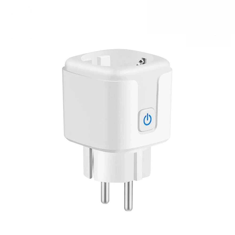 Tuya Smart Socket European 16A Timed Voice Remote Three Control Support Alexa Cross-border Mobile APP Control