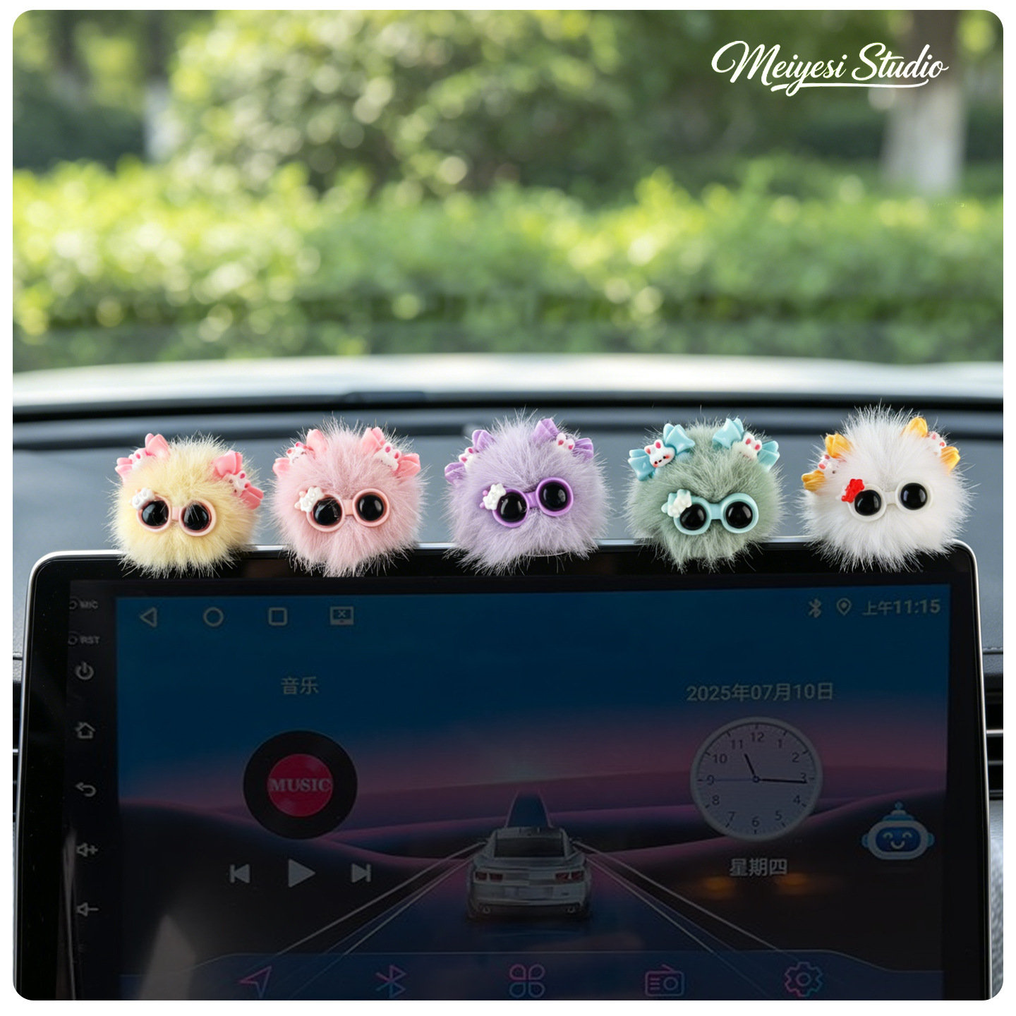 Nuevo elfo de carbón peluche pin de pelo accesorios agujeros zapatos bolsas decoración llaveros peluche adornos para automóviles