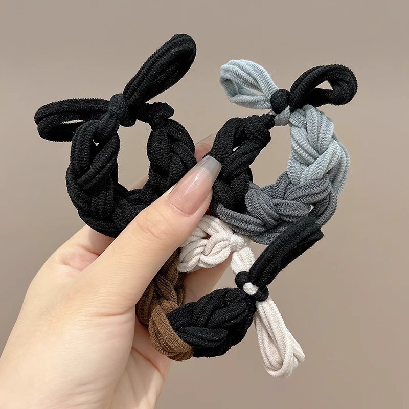 grueso de alta elástica mariposa trenzada cabello cabello de mujer cabello de cabello de cola de caballo cabello de alta sensibilidad correa de cabello adornamiento de cabello