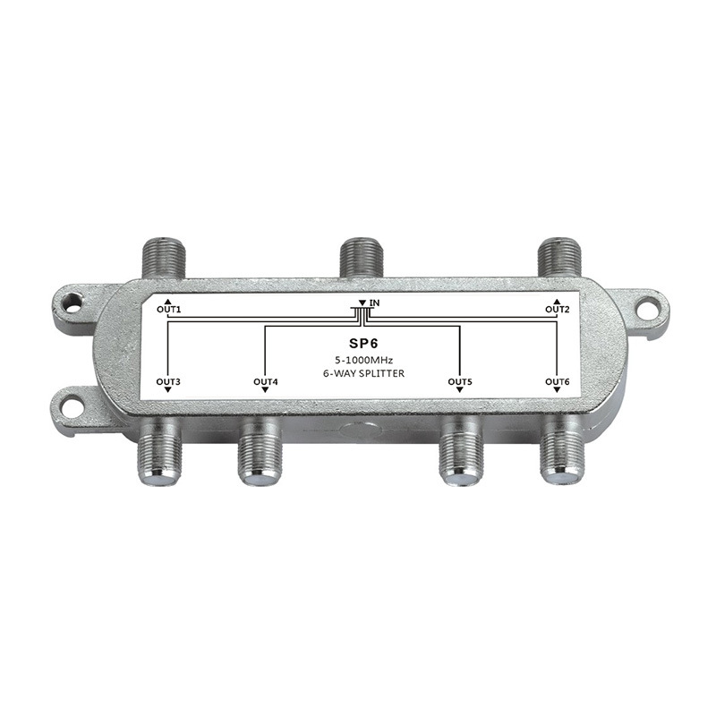 Satellie Splitte  有线电视6分配器JS-CA06  CATV 频率5-1000MHz