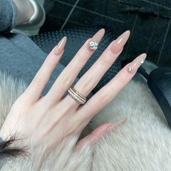 30枚の純欲風の裸の色の日常は簡単で、秋冬の長いタイプの学生の貴婦人は甲を着て卸売りを取り外します。