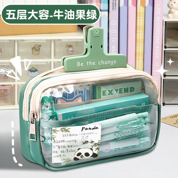【5 layers large capacity】Avocado green⚑♜