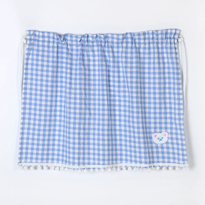 Sun shade Summer Universal Car Sunshade Bear - blue-plaid-bear-curtains