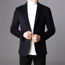 羊毛西装外套男春秋款休闲修身韩版男士西服上衣2025新款百搭青年