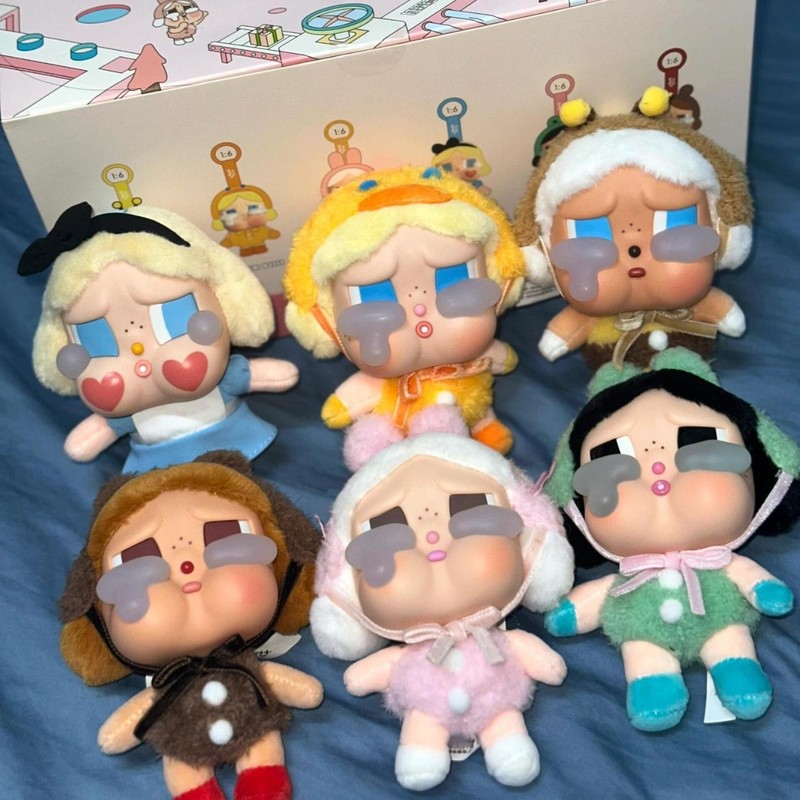 CRYBABY眼泪工厂哭娃搪胶毛绒钥匙扣挂件公仔手办潮玩盲盒摆件挂|undefined