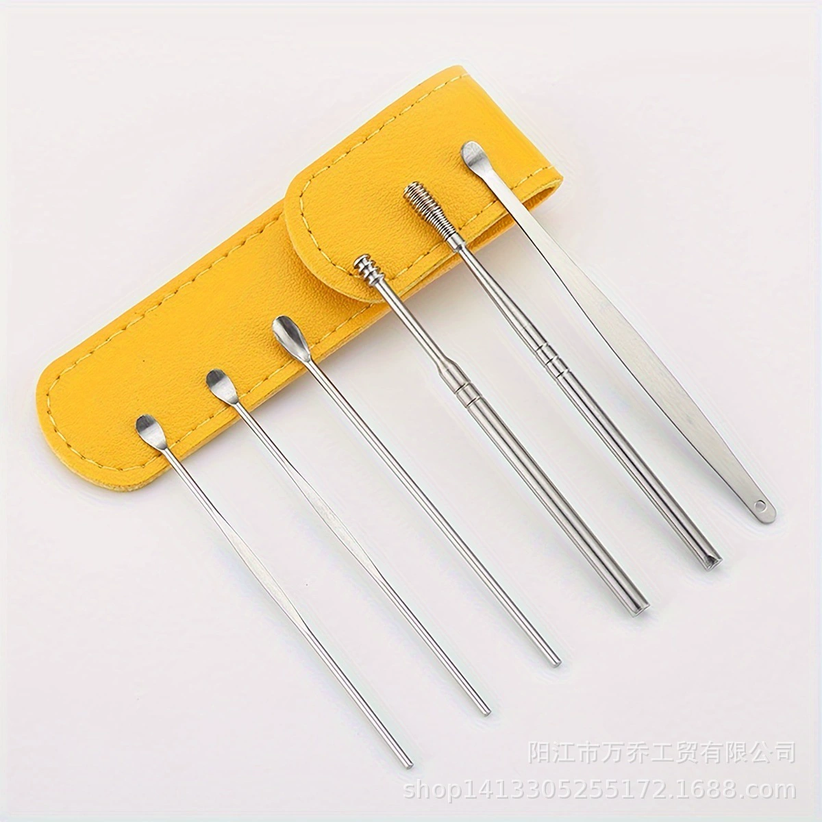 Ear picking, hygienic handheld tools set for ears, (Physicals), 6 pieces