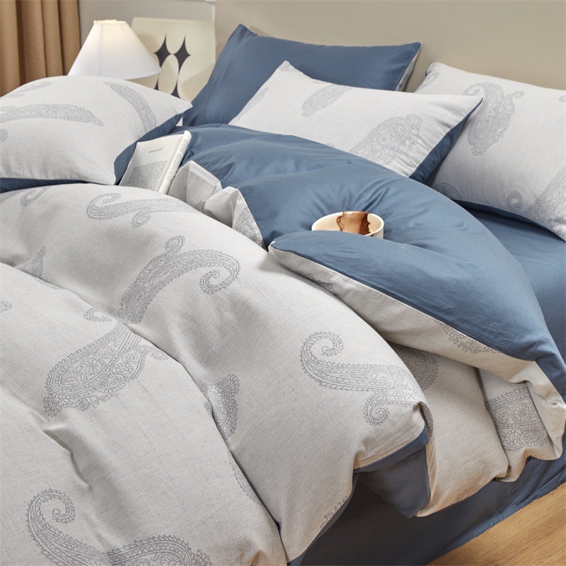 Percy-bentley blue [cotton fabric, soft and skin-friendly]