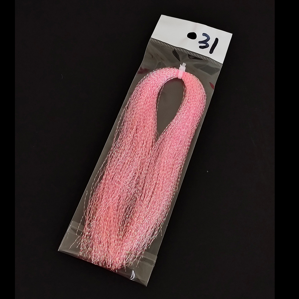 Garza Flying Road Yafei pesca cebo artificial cebo falso mosca gancho cebo artificial DIY material de producción 30 color espiral seda brillante