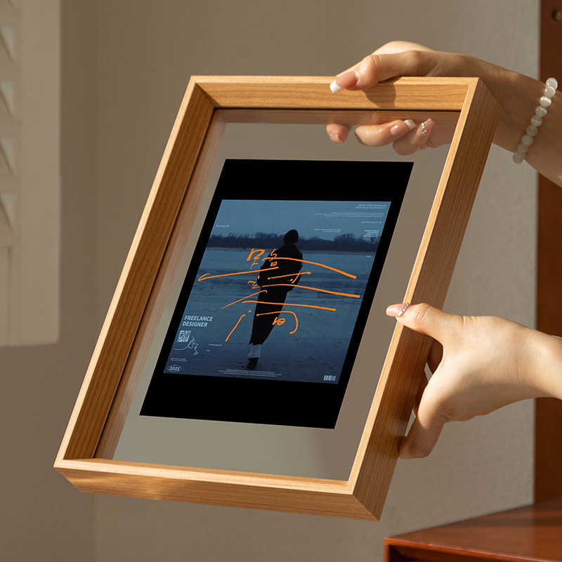 Double-sided transparent photo frame display stand, empty frame for signatures, A4 specimen poster display frame, A3 acrylic picture frame for framing