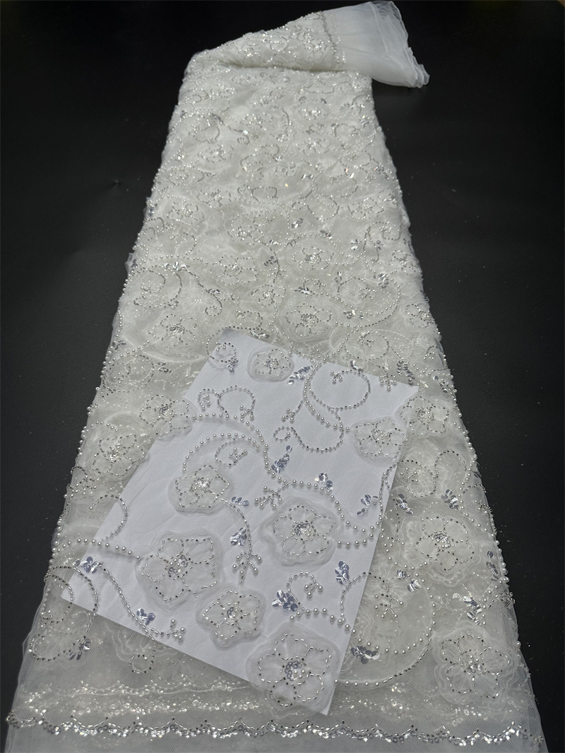 Trillar bordado 3 - en - 1 tela bordada de encaje espectáculo de baile de moda vestido vestido de moda tela